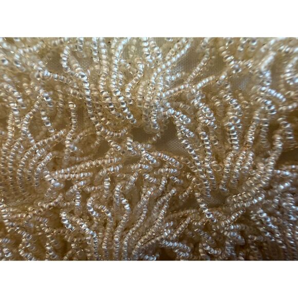 Vintage 1950s Beaded Clutch Purse Japan by Metal Montréal Evening Bag - Picture 4 of 8